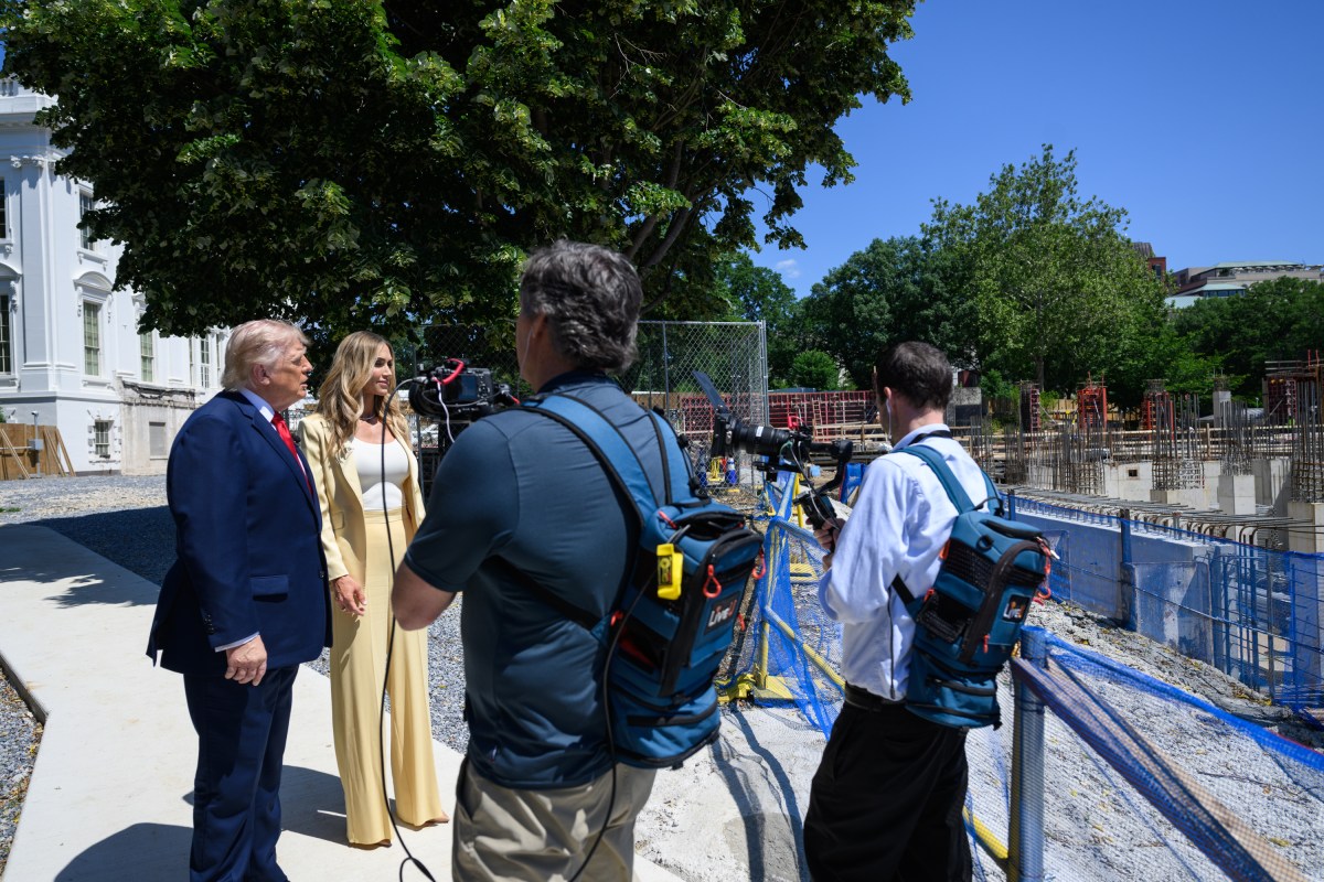 Tour beside the East Wing and new Ballroom construction site