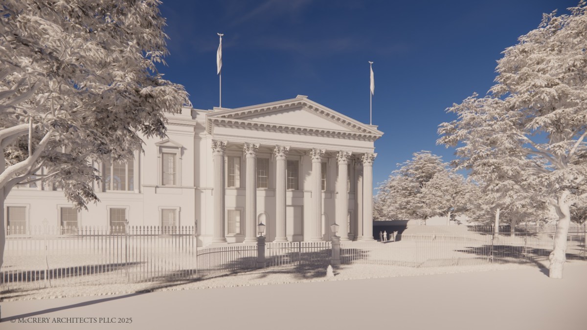 Proposed ballroom northeast portico