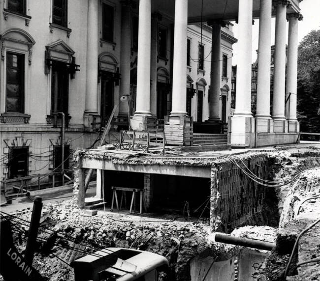 North Portico excavation in 1950